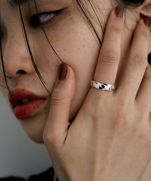COCOSHNIK ONKITSCH / ココシュニックオンキッチュ リング | シルバー フラットブレイドリング | 詳細8