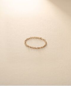 COCOSHNIK ONKITSCH / ココシュニックオンキッチュ リング | K10スキニーリング スクリューチェーン