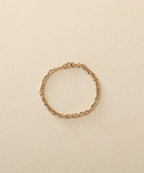 COCOSHNIK ONKITSCH / ココシュニックオンキッチュ リング | K10スキニーリング スクリューチェーン | 詳細3