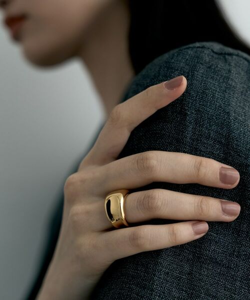 COCOSHNIK ONKITSCH / ココシュニックオンキッチュ リング | シルバー コンケイブリング GP | 詳細7