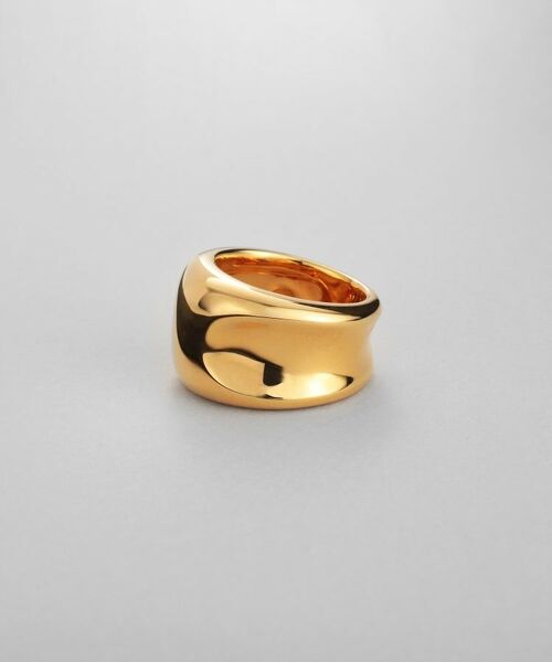 COCOSHNIK ONKITSCH / ココシュニックオンキッチュ リング | シルバー コンケイブリング GP（ゴールド(600)）