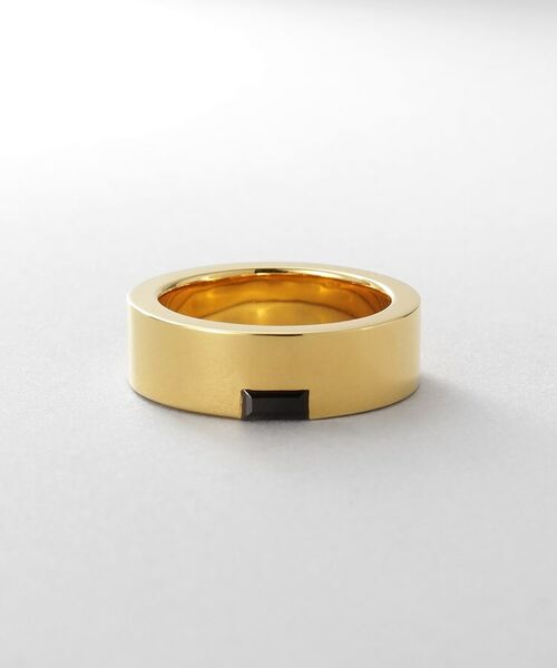 COCOSHNIK ONKITSCH / ココシュニックオンキッチュ リング | シルバー オニキス バケットカットフラットリング GP | 詳細2