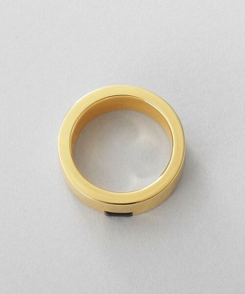 COCOSHNIK ONKITSCH / ココシュニックオンキッチュ リング | シルバー オニキス バケットカットフラットリング GP | 詳細3