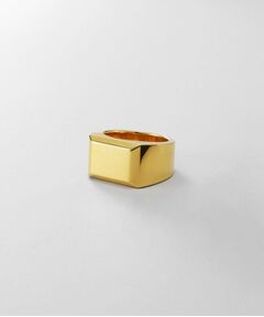 COCOSHNIK ONKITSCH / ココシュニックオンキッチュ リング | シルバー バケットカット シグネットリング GP