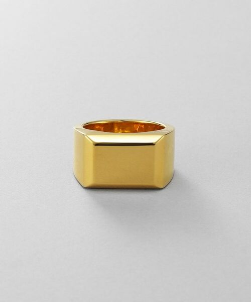 COCOSHNIK ONKITSCH / ココシュニックオンキッチュ リング | シルバー バケットカット シグネットリング GP | 詳細2