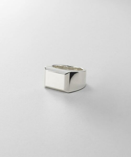COCOSHNIK ONKITSCH / ココシュニックオンキッチュ リング | シルバー バケットカット シグネットリング | 詳細1
