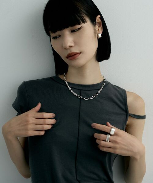 COCOSHNIK ONKITSCH / ココシュニックオンキッチュ リング | シルバー バケットカット シグネットリング | 詳細5