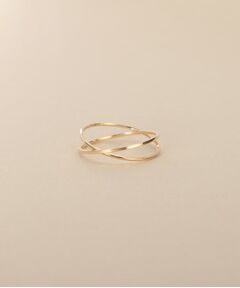 COCOSHNIK ONKITSCH / ココシュニックオンキッチュ リング | K10スキニーリング デュアルクロス