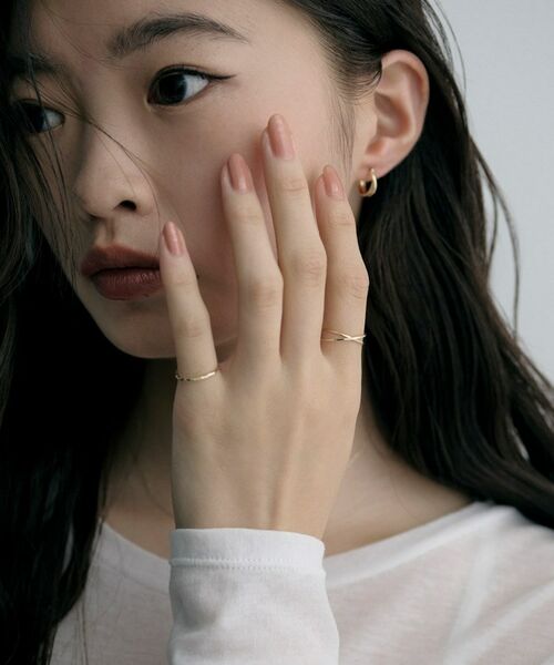 COCOSHNIK ONKITSCH / ココシュニックオンキッチュ リング | K10スキニーリング デュアルクロス | 詳細7