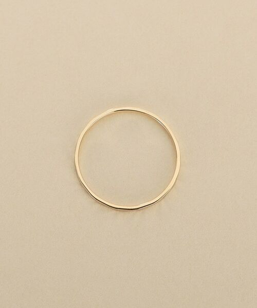 COCOSHNIK ONKITSCH / ココシュニックオンキッチュ リング | K10スキニーリング ダイアゴナルカット | 詳細3
