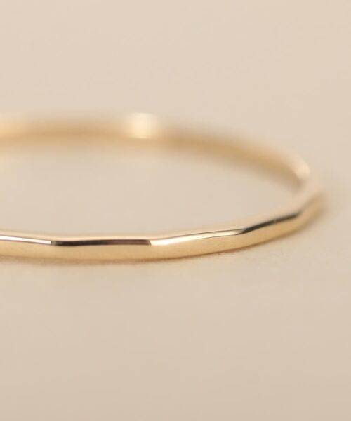 COCOSHNIK ONKITSCH / ココシュニックオンキッチュ リング | K10スキニーリング レクタングルパターン | 詳細4