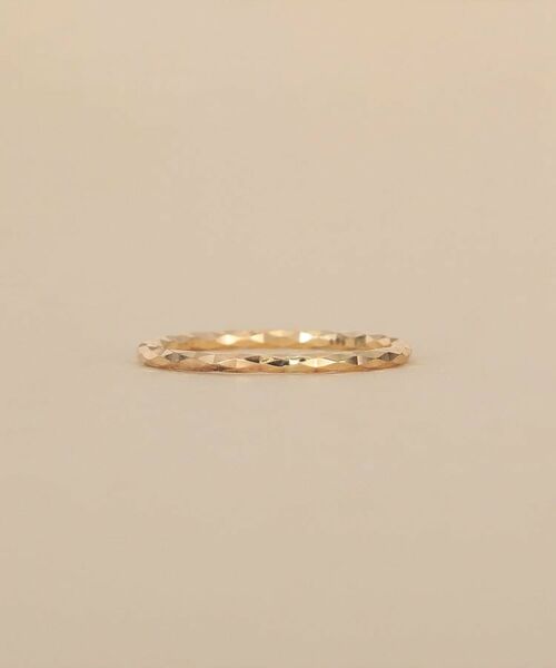 COCOSHNIK ONKITSCH / ココシュニックオンキッチュ リング | K10スキニーピンキーリング ミラーカット | 詳細2