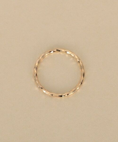 COCOSHNIK ONKITSCH / ココシュニックオンキッチュ リング | K10スキニーピンキーリング ミラーカット | 詳細3