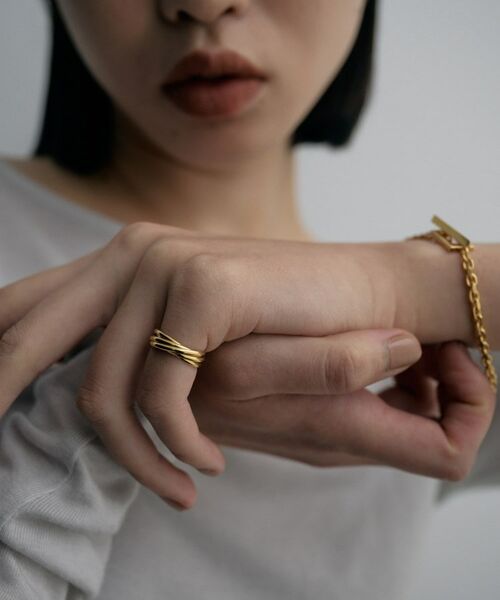 COCOSHNIK ONKITSCH / ココシュニックオンキッチュ リング | シルバー 5レイヤーズピンキーリング GP | 詳細6