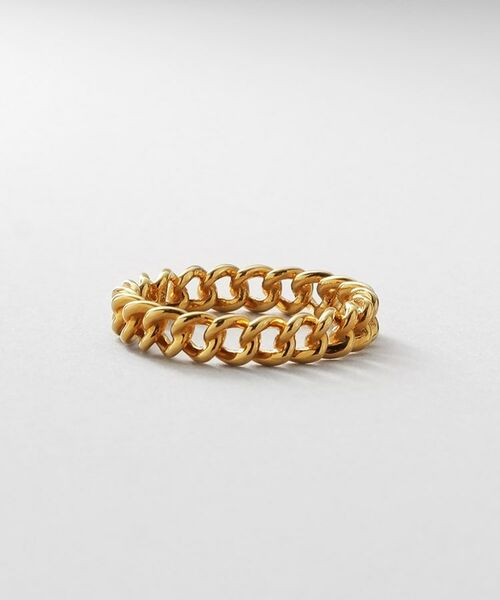 COCOSHNIK ONKITSCH / ココシュニックオンキッチュ リング | シルバー カーブチェーンモチーフピンキーリング GP | 詳細2