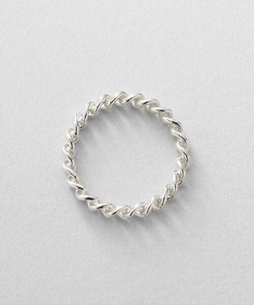 COCOSHNIK ONKITSCH / ココシュニックオンキッチュ リング | シルバー カーブチェーンモチーフピンキーリング | 詳細3