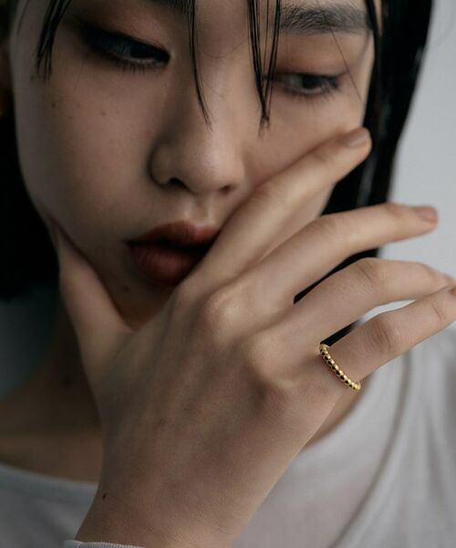 COCOSHNIK ONKITSCH / ココシュニックオンキッチュ リング | シルバー ボールラインピンキーリング GP | 詳細6