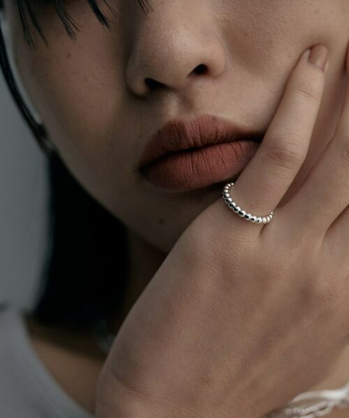 COCOSHNIK ONKITSCH / ココシュニックオンキッチュ リング | シルバー ボールラインピンキーリング | 詳細7