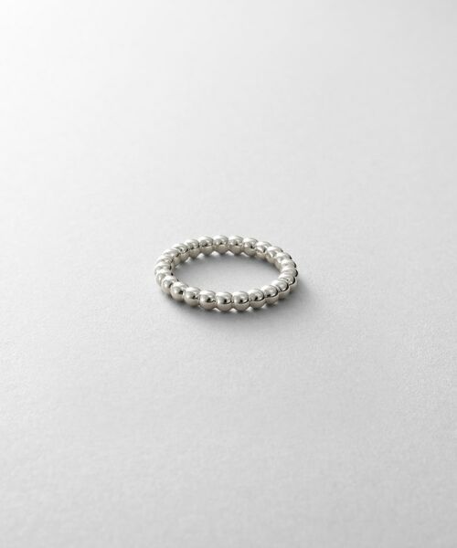 COCOSHNIK ONKITSCH / ココシュニックオンキッチュ リング | シルバー ボールラインピンキーリング（シルバー(600)）