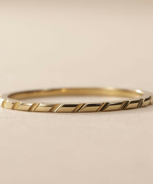 COCOSHNIK ONKITSCH / ココシュニックオンキッチュ リング | K10スキニーリング パラレルスラッシュ | 詳細4