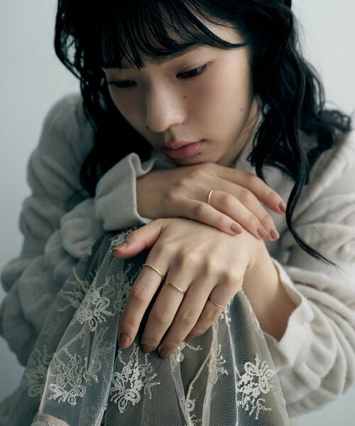 COCOSHNIK ONKITSCH / ココシュニックオンキッチュ リング | K10スキニーリング リニアタイル | 詳細7