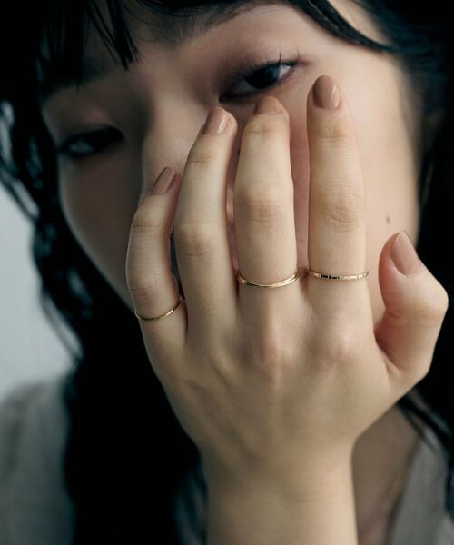 COCOSHNIK ONKITSCH / ココシュニックオンキッチュ リング | K10スキニーリング リニアタイル | 詳細8