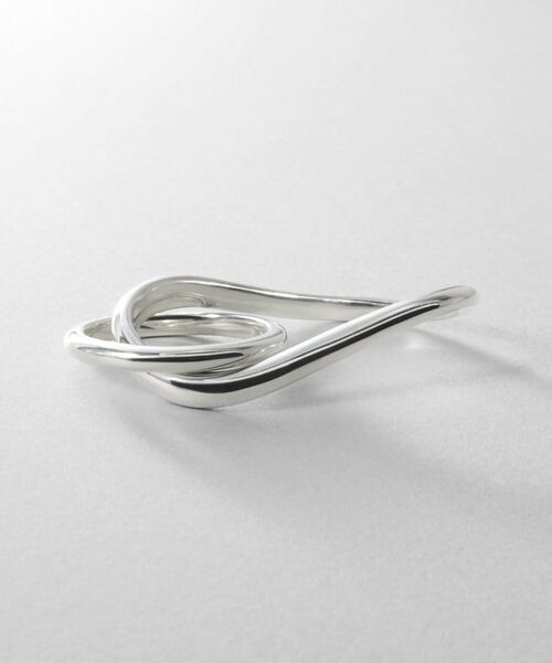 COCOSHNIK ONKITSCH / ココシュニックオンキッチュ リング | シルバー 【サステナブル】ダブルフィンガー ウェーブラインリング | 詳細2