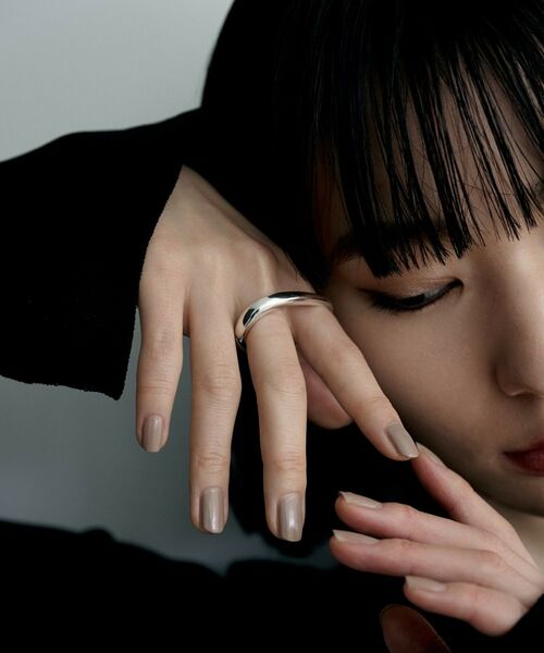 COCOSHNIK ONKITSCH / ココシュニックオンキッチュ リング | シルバー 【サステナブル】ダブルフィンガー グラデーションリング | 詳細7