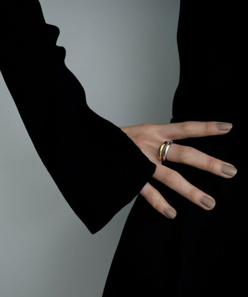 COCOSHNIK ONKITSCH / ココシュニックオンキッチュ リング | シルバー コンビカラー デュアルドームリング | 詳細7