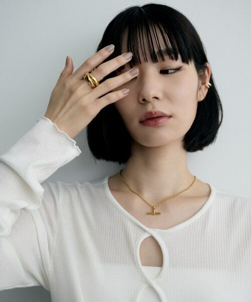 COCOSHNIK ONKITSCH / ココシュニックオンキッチュ リング | シルバー ボリュームリング ドームトリプル（16号、18号） GP | 詳細5