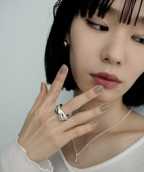 COCOSHNIK ONKITSCH / ココシュニックオンキッチュ リング | シルバー ボリュームリング ドームトリプル（16号、18号） | 詳細6