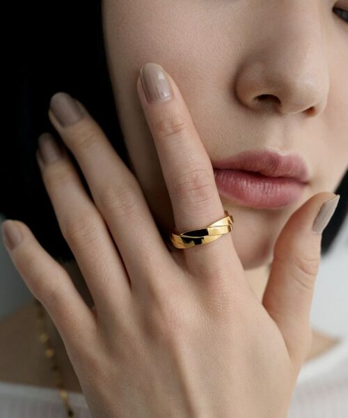 COCOSHNIK ONKITSCH / ココシュニックオンキッチュ リング | シルバー フラットブレイドリング（16号、18号） GP | 詳細7