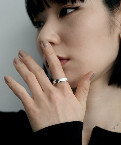 COCOSHNIK ONKITSCH / ココシュニックオンキッチュ リング | シルバー フラットブレイドリング（16号、18号） | 詳細6