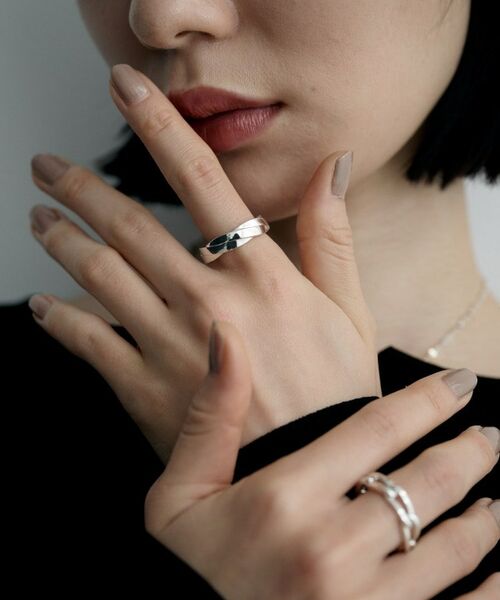 COCOSHNIK ONKITSCH / ココシュニックオンキッチュ リング | シルバー フラットブレイドリング（16号、18号） | 詳細7
