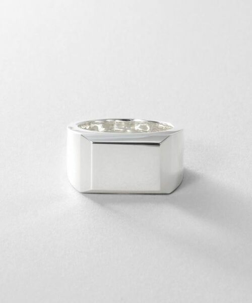 COCOSHNIK ONKITSCH / ココシュニックオンキッチュ リング | シルバー バケットカット シグネットリング（16号、18号） | 詳細2