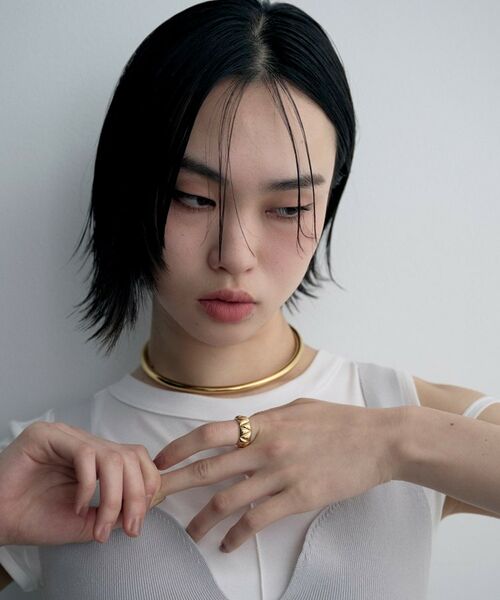 COCOSHNIK ONKITSCH / ココシュニックオンキッチュ リング | シルバー キルトリングL GP | 詳細5