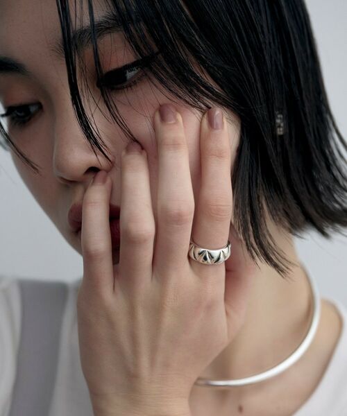 COCOSHNIK ONKITSCH / ココシュニックオンキッチュ リング | シルバー キルトリングL | 詳細6
