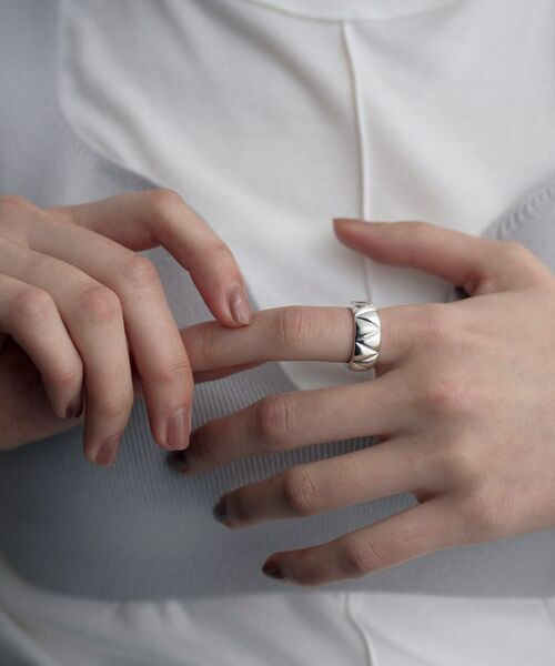 COCOSHNIK ONKITSCH / ココシュニックオンキッチュ リング | シルバー キルトリングL | 詳細7