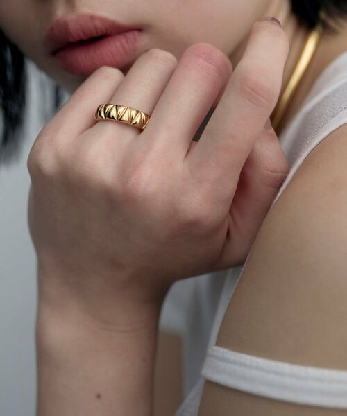 COCOSHNIK ONKITSCH / ココシュニックオンキッチュ リング | シルバー キルトリングS GP | 詳細7