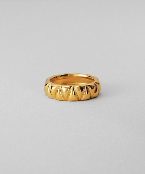 COCOSHNIK ONKITSCH / ココシュニックオンキッチュ リング | シルバー キルトリングS GP（ゴールド(600)）