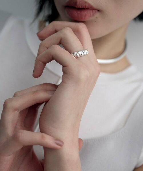 COCOSHNIK ONKITSCH / ココシュニックオンキッチュ リング | シルバー キルトリングS | 詳細6