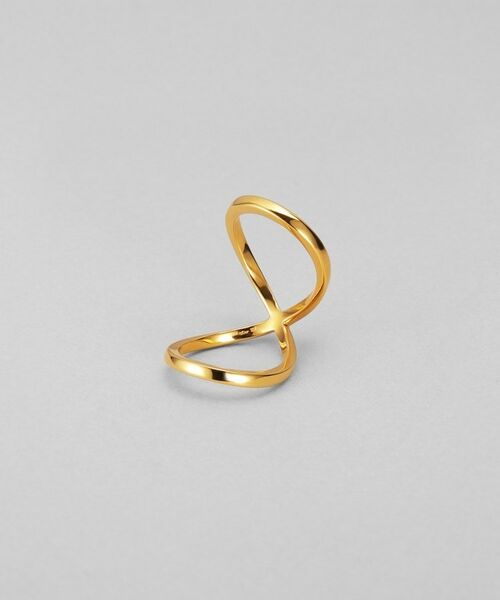 COCOSHNIK ONKITSCH / ココシュニックオンキッチュ リング | シルバー デュアルファランジリング GP（ゴールド(600)）