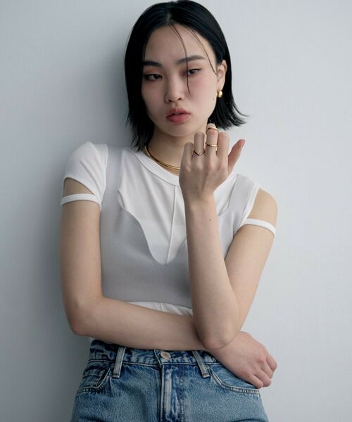 COCOSHNIK ONKITSCH / ココシュニックオンキッチュ リング | シルバー Vラインリング GP | 詳細6