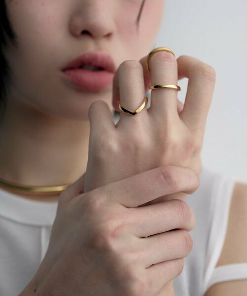 COCOSHNIK ONKITSCH / ココシュニックオンキッチュ リング | シルバー Vラインリング GP | 詳細7