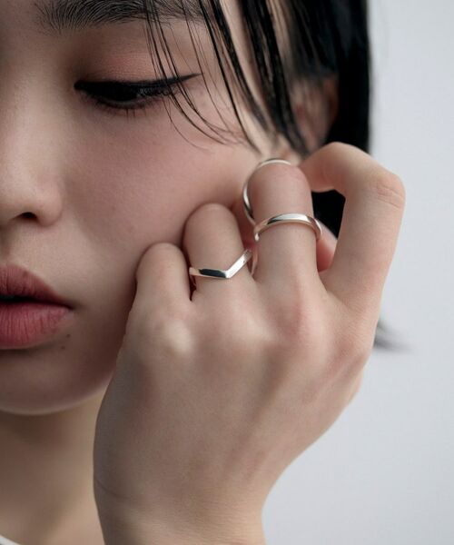 COCOSHNIK ONKITSCH / ココシュニックオンキッチュ リング | シルバー Vラインリング | 詳細7