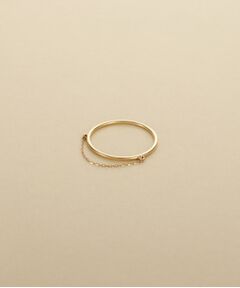 COCOSHNIK ONKITSCH / ココシュニックオンキッチュ リング | K10ミラーカットチェーン ドレープリング