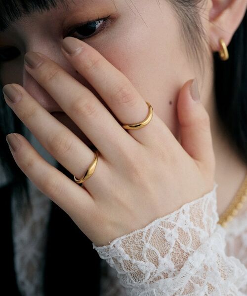 COCOSHNIK ONKITSCH / ココシュニックオンキッチュ リング | シルバー ウェーブラインリングS GP | 詳細7