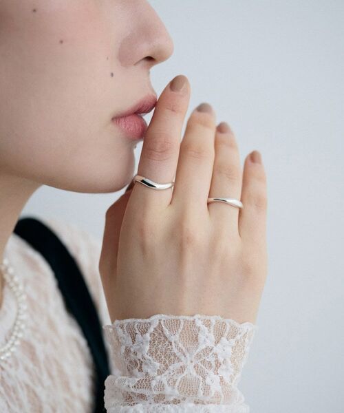 COCOSHNIK ONKITSCH / ココシュニックオンキッチュ リング | シルバー ウェーブラインリングS | 詳細7