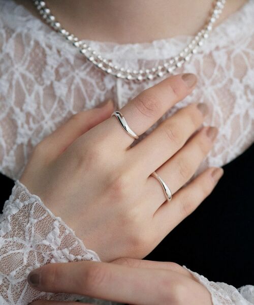 COCOSHNIK ONKITSCH / ココシュニックオンキッチュ リング | シルバー ウェーブラインリングS | 詳細8