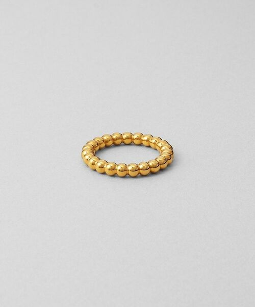 COCOSHNIK ONKITSCH / ココシュニックオンキッチュ リング | シルバー ボールラインリング GP（ゴールド(600)）